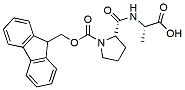 Molecular structure of the compound: Fmoc-Pro-Ala-OH