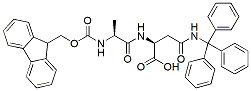 Molecular structure of the compound: Fmoc-Ala-Asn(Trt)-OH