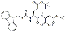 Molecular structure of the compound: Fmoc-Glu(t-Bu)-Asp(t-Bu)-OH