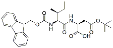 Molecular structure of the compound: Fmoc-Ile-Asp(t-Bu)-OH