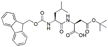 Molecular structure of the compound: Fmoc-Leu-Asp(t-Bu)-OH
