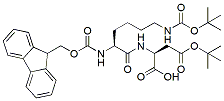 Molecular structure of the compound: Fmoc-Lys(Boc)-Asp(t-Bu)-OH