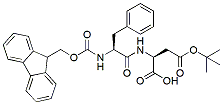 Molecular structure of the compound: Fmoc-Phe-Asp(t-Bu)-OH