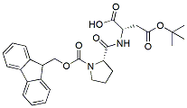 Molecular structure of the compound: Fmoc-Pro-Asp(t-Bu)-OH
