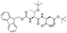 Molecular structure of the compound: Fmoc-Thr(t-Bu)-Asp(t-Bu)-OH