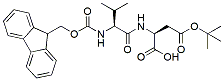 Molecular structure of the compound: Fmoc-Val-Asp(t-Bu)-OH