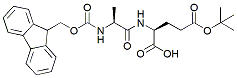 Molecular structure of the compound: Fmoc-Ala-Glu(t-Bu)-OH