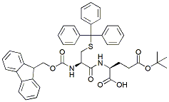 Molecular structure of the compound: Fmoc-Cys(Trt)-Glu(t-Bu)-OH