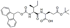 Molecular structure of the compound: Fmoc-Ile-Glu(t-Bu)-OH