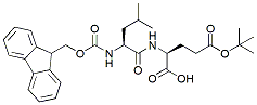 Molecular structure of the compound: Fmoc-Leu-Glu(t-Bu)-OH