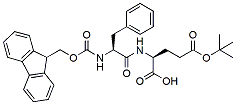 Molecular structure of the compound: Fmoc-Phe-Glu(t-Bu)-OH
