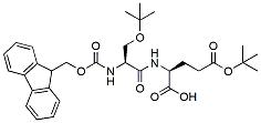 Molecular structure of the compound: Fmoc-Ser(t-Bu)-Glu(t-Bu)-OH