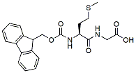Molecular structure of the compound: Fmoc-Met-Gly-OH