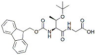 Molecular structure of the compound: Fmoc-Thr(t-Bu)-Gly-OH