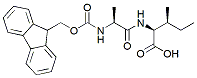 Molecular structure of the compound: Fmoc-Ala-Ile-OH