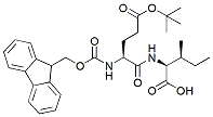 Molecular structure of the compound: Fmoc-Glu(t-Bu)-Ile-OH