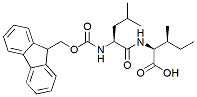 Molecular structure of the compound: Fmoc-Leu-Ile-OH