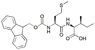 Molecular structure of the compound: Fmoc-Met-Ile-OH