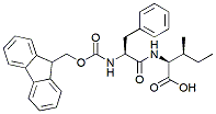 Molecular structure of the compound: Fmoc-Phe-Ile-OH