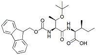 Molecular structure of the compound: Fmoc-Thr(t-Bu)-Ile-OH