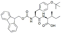 Molecular structure of the compound: Fmoc-Tyr(t-Bu)-Ile-OH