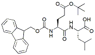 Molecular structure of the compound: Fmoc-Glu(t-Bu)-Leu-OH