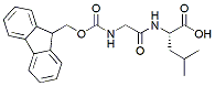 Molecular structure of the compound: Fmoc-Gly-Leu-OH