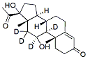 Molecular structure of the compound: 21-Deoxycortisol-d4