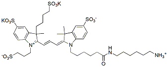 Molecular structure of the compound: BP Fluor 555 amine