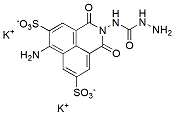 Molecular structure of the compound: Lucifer Yellow CH, potassium salt