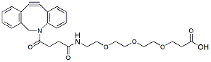 Molecular structure of the compound: DBCO-PEG3-Acid