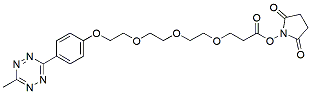 Molecular structure of the compound: Methyltetrazine-PEG3-NHS ester