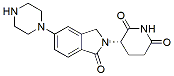 Molecular structure of the compound: (S)-3-(1-Oxo-5-(piperazin-1-yl)isoindolin-2-yl)piperidine-2,6-dione benzenesulfonate