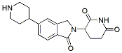 Molecular structure of the compound: 3-(1-Oxo-5-(piperidin-4-yl)isoindolin-2-yl)piperidine-2,6-dione hydrochloride