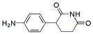 Molecular structure of the compound: 3-(4-Aminophenyl)piperidine-2,6-dione