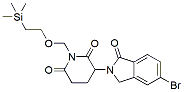 Molecular structure of the compound: 3-(5-Bromo-1-oxoisoindolin-2-yl)-1-((2-(trimethylsilyl)ethoxy)methyl)piperidine-2,6-dione