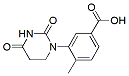 Molecular structure of the compound: 3-(2,4-Dioxotetrahydropyrimidin-1(2H)-yl)-4-methylbenzoic acid