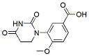 Molecular structure of the compound: 3-(2,4-Dioxotetrahydropyrimidin-1(2H)-yl)-4-methoxybenzoic acid