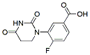 Molecular structure of the compound: 3-(2,4-Dioxotetrahydropyrimidin-1(2H)-yl)-4-fluorobenzoic acid