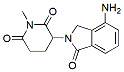 Molecular structure of the compound: 3-(4-Amino-1-oxoisoindolin-2-yl)-1-methylpiperidine-2,6-dione