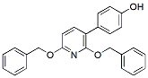 Molecular structure of the compound: 4-(2,6-Bis(benzyloxy)pyridin-3-yl)phenol