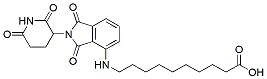Molecular structure of the compound: Pomalidomide-C9-COOH