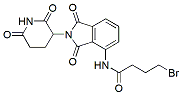 Molecular structure of the compound: 4-Bromo-N-(2-(2,6-dioxopiperidin-3-yl)-1,3-dioxoisoindolin-4-yl)butanamide