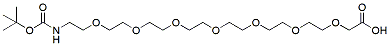 Molecular structure of the compound: t-Boc-N-amido-PEG7-CH2CO2H