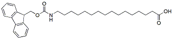 Molecular structure of the compound: Fmoc-16-aminononanoic acid