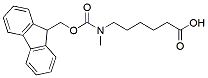 Molecular structure of the compound: 6-(N-Fmoc-N-methyl-amino)hexanoic acid