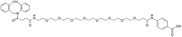Molecular structure of the compound: DBCO-PEG8-PABA