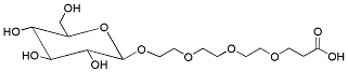 Molecular structure of the compound: Acid-PEG4-beta-D-glucose