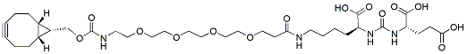Molecular structure of the compound: endo-BCN-PEG4-DUPA