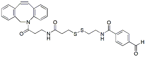 Molecular structure of the compound: DBCO-SS-aldehyde
